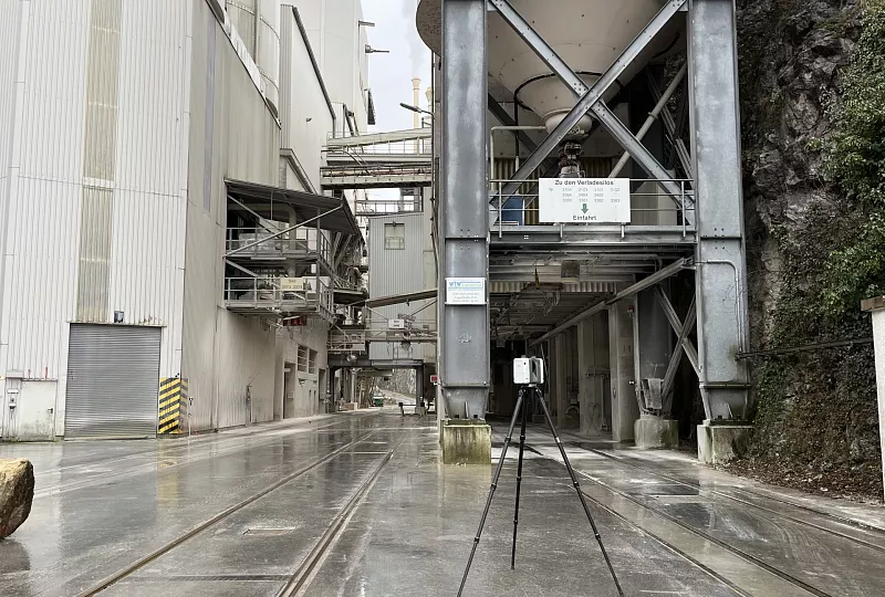 3D Laserscan Verladesilos Kalkwerk Istein