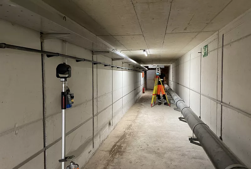 Überwachungsmessung Stollensystem Kreismülldeponie „Lachengraben“