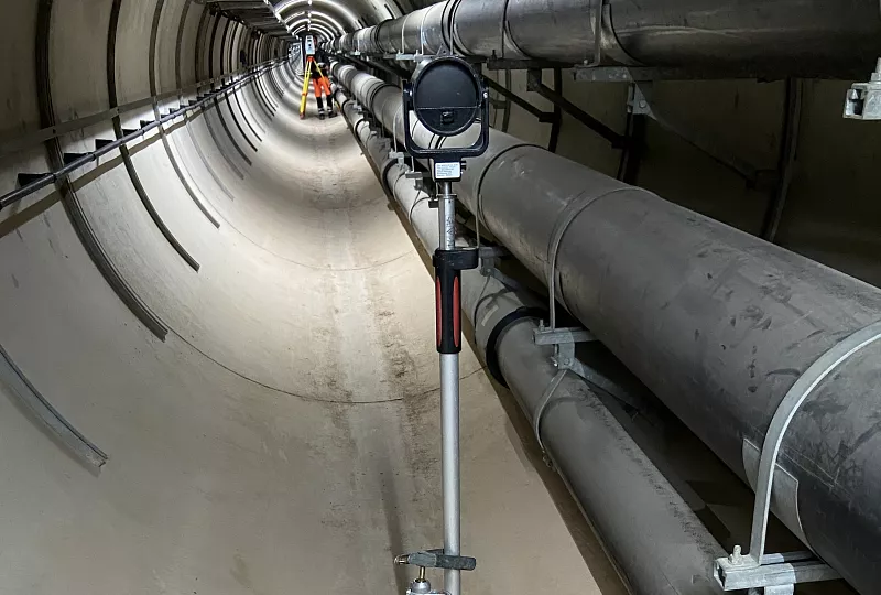 Überwachungsmessung Stollensystem Kreismülldeponie „Lachengraben“
