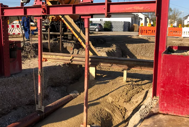 Flüssigbodentechnologie beim Kanalumbau Herten BA I – BA III