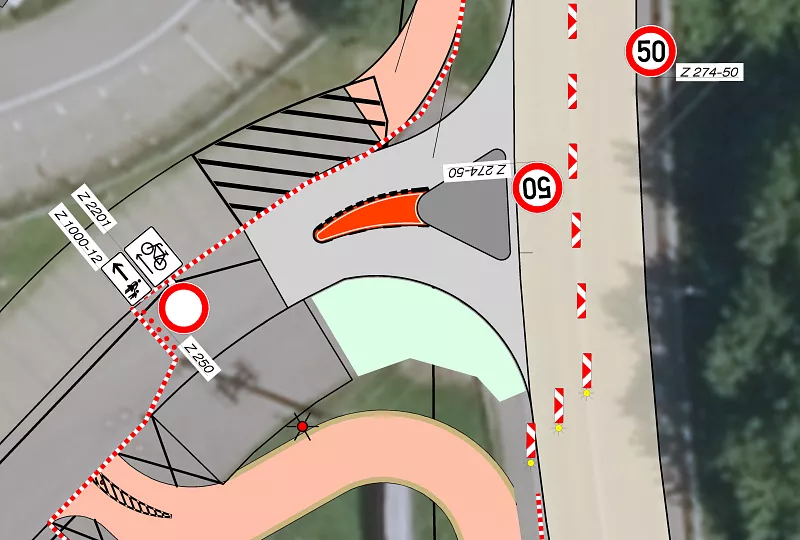 Verkehrssicherungspläne Knotenpunkt B 317 Wembach 