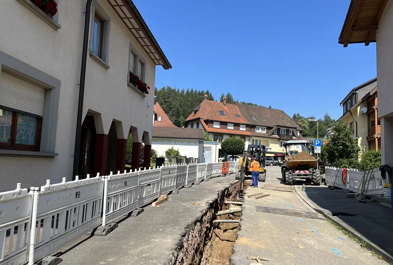 Teilumbau Luisenstraße in Schönau zu Verkehrsberuhigtem Bereich