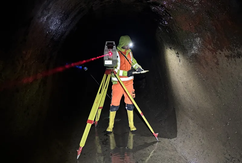 Triebwasserstollen zum Kraftwerk Mambach