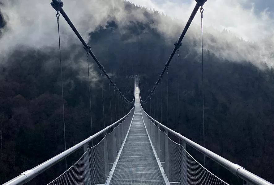 Neubau Hängebrücke Todtnau