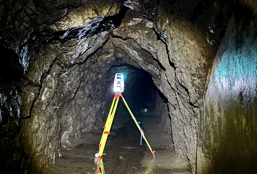 Lageerfassung des unterirdischen Triebwasserstollens 